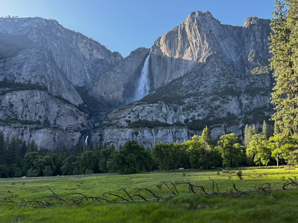 A photo of a majestic waterfall in Yosemite National Park